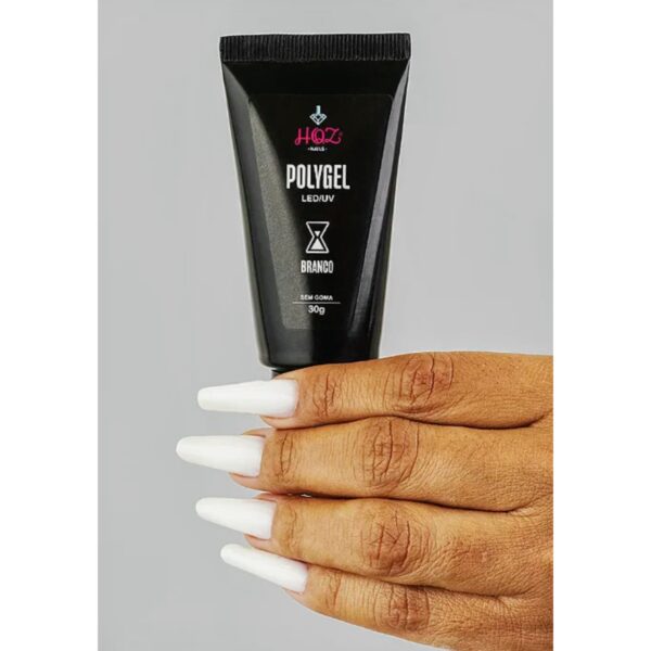 Polygel HQZ 30g - Branco - Imagem 2
