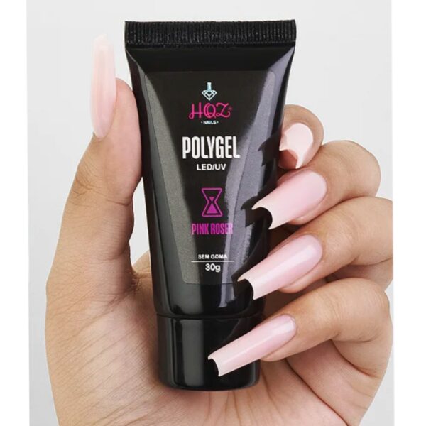 Polygel HQZ 30g - Pink Roser - Imagem 2