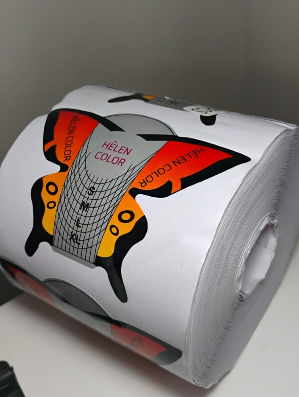 Molde de Papel Helen Color Rolo 500un - Borboleta Laranja - Imagem 2