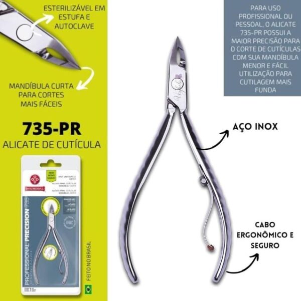 Alicate para Cutícula Profissional Precision 735 Mundial - Afiado