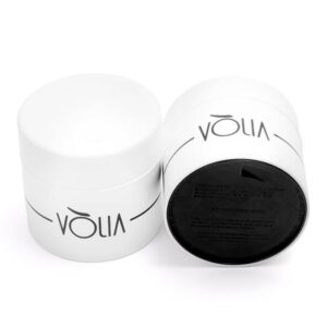 Pote para Gel Acrílico Reutilizável Sachê ECO Volia 30g - Branco/Preto