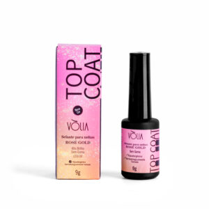 Top Coat  Volia Efeitos Frasco 9g - Rosé Gold
