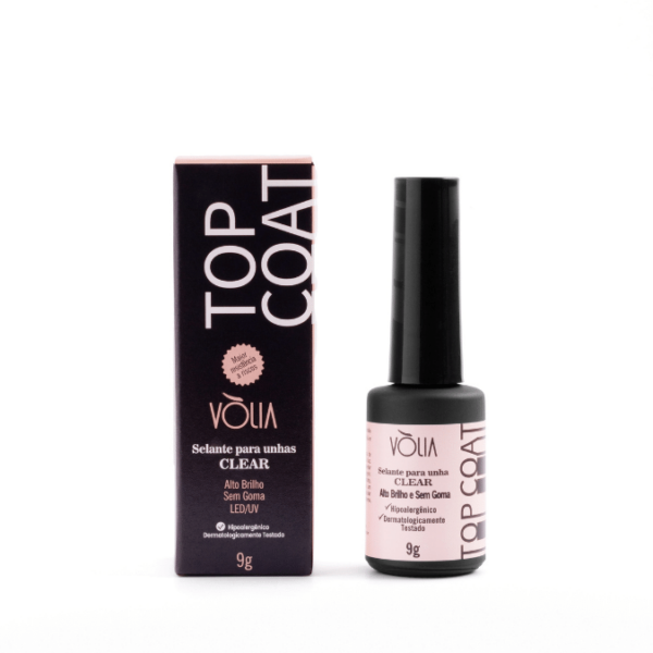 Top Coat Volia Frasco 9g - Clear