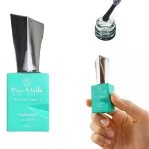Top Coat Gel Diamante 15ml Fan Nails - Clear