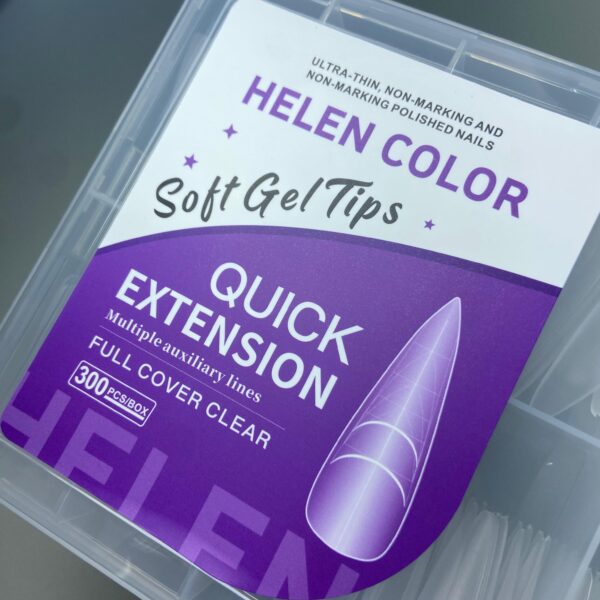 Soft Gel Helen Color 300pçs – Estileto Stiletto