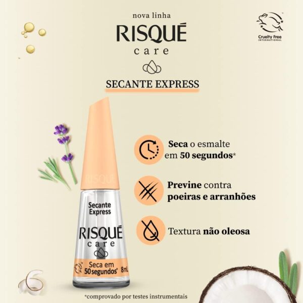 Esmalte Risqué Care - Secante Express