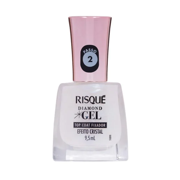 Top Coat Fixador Efeito Gel Risqué - Efeito Cristal