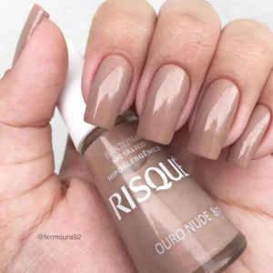Esmalte Metálico Risqué - Ouro nude