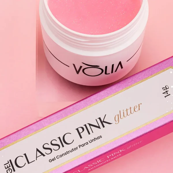 Gel Classic Glitter Volia Sachê 14g – Pink