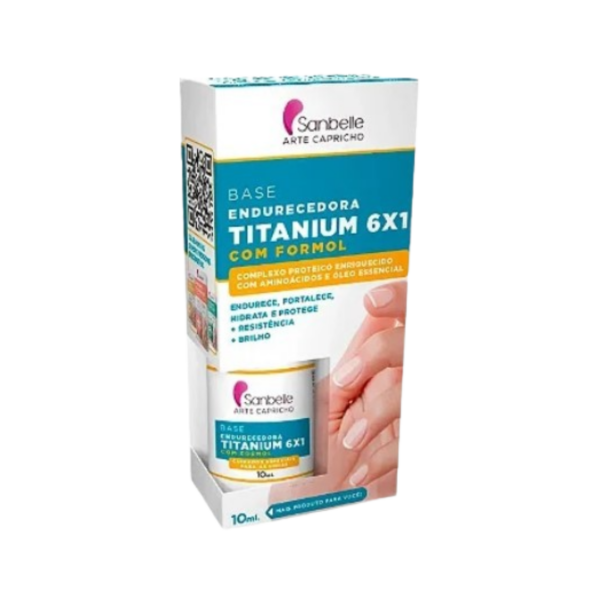 Base Endurecedora Titanium 6X1 Sanbelle 10ml