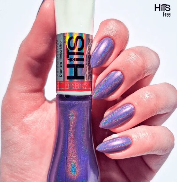 Esmalte Premium Holográfico Hits - Dionísio