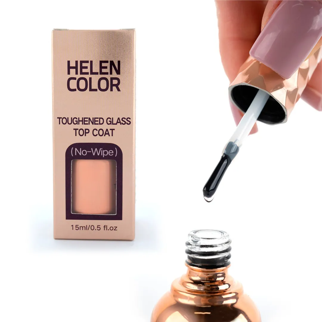 Top Coat Clear Antirrisco Toughened Glass 15ml - Helen Color - Imagem 2