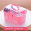 Maleta Manicure Pedicure Grande - Rosa