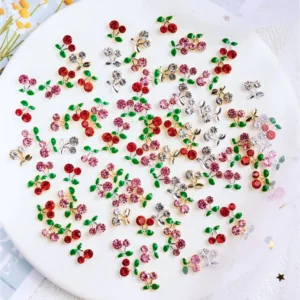 Kit Charms Bella Rosa 6uni  - Mini Cereja