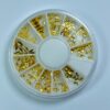 Kit Disco com 12 Decorações - Dourado