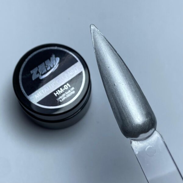 Gel Paint Metálico Zem - Prata