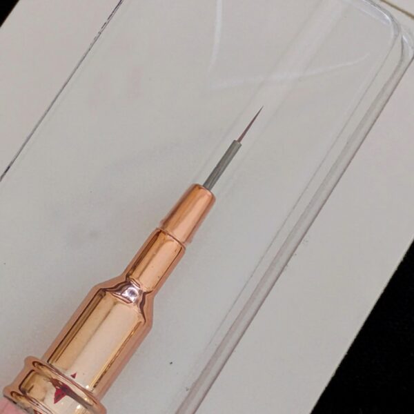 Pincel Fino Com Tampa Rosa Para Decoração 5mm - Real Love - Imagem 2