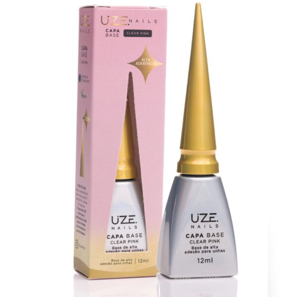 Gel Capa Base Uze 12ml - Clear Pink