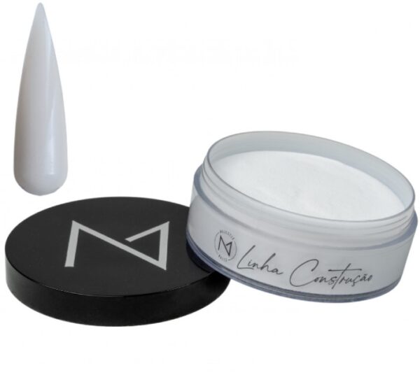 Pó Acrílico Linha Construção Majestic Nails 40g – Branco Puríssimo