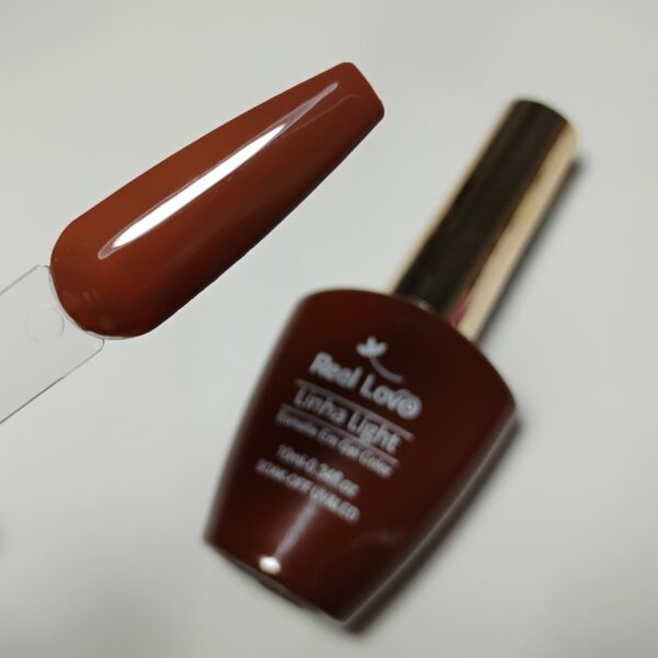 Esmalte em Gel Linha Light Marrons Real Love 10ml - Cor 002