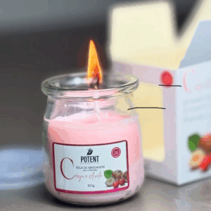 Vela de Massagem Potent Nails 100g - Cereja e Avelã