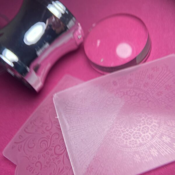 Carimbo de Silicone Com Placa Bella Rosa