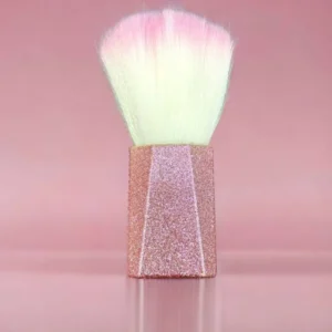 Pincel Espanador Com Base Rosa Glitter Bella Rosa
