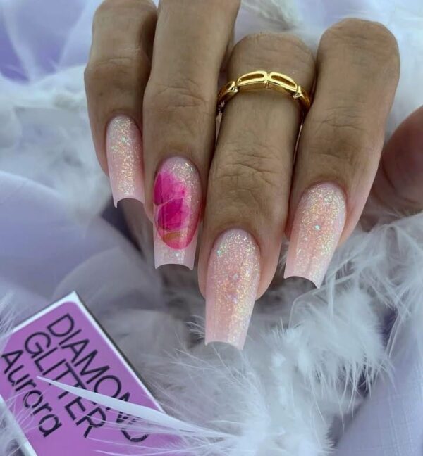 Gel Diamond Glitter Sachê Volia 14g - Aurora - Imagem 4