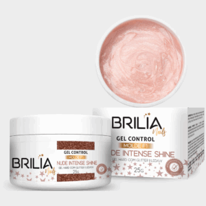 Gel com Glitter Hard Control Molde F1 Brilia 25g - Nude Intense Shine