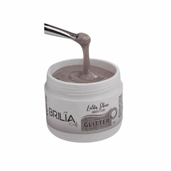 Gel com Glitter Hard Control Molde F1 Brilia 15g - Lolita Shine - Imagem 3