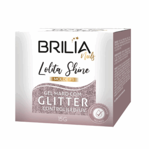 Gel com Glitter Hard Control Molde F1 Brilia 15g - Lolita Shine