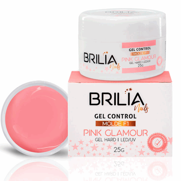 Gel Hard Control Molde F1 Brilia 25g - Pink Glamour