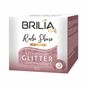 Gel com Glitter Hard Control Molde F1 Brilia 15g - Rubi Shine