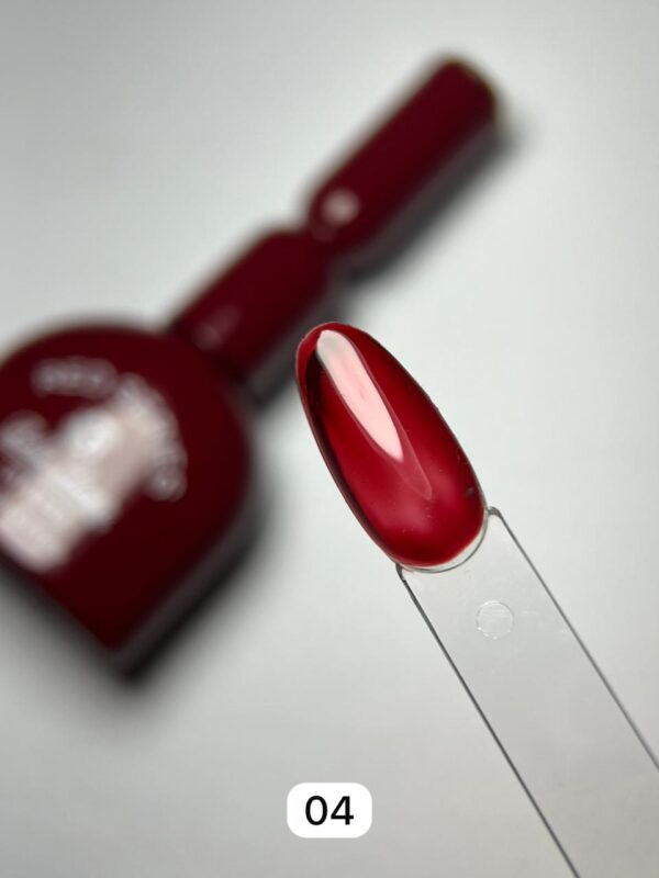 Esmalte em Gel Bella Rosa 18ml Vermelho Translúcido - Cor 04