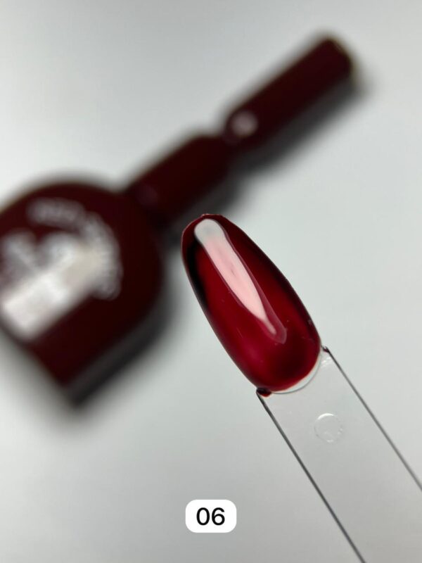 Esmalte em Gel Bella Rosa 18ml Vermelho Translúcido - Cor 06