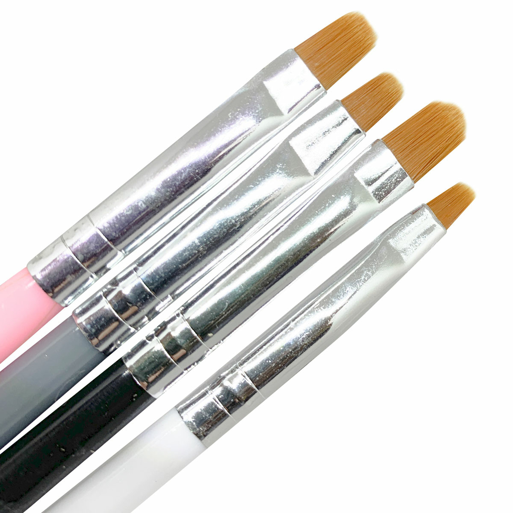 Kit 4 Pincel para Gel Língua de Gato - Kaisa