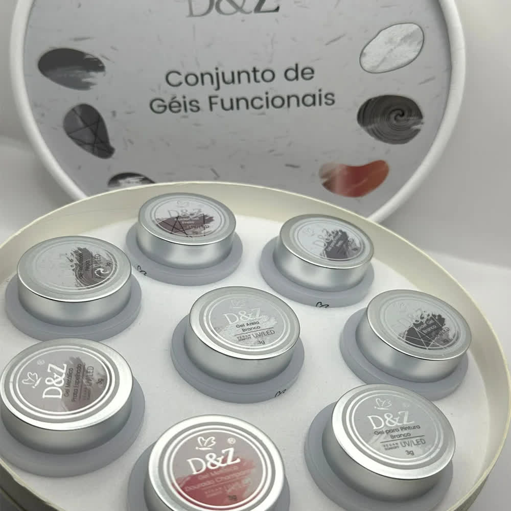 Conjunto de Géis Funcionais D&Z - Kit 8 Unidades