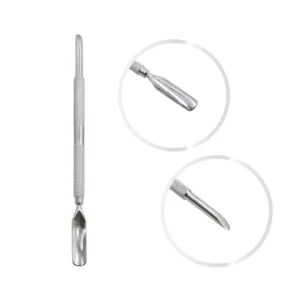 Empurrador e Raspador de Cutícula Inox Duplo - Real Love
