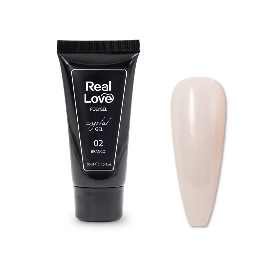 Polygel Crystal Real Love 30ml – Branco 02