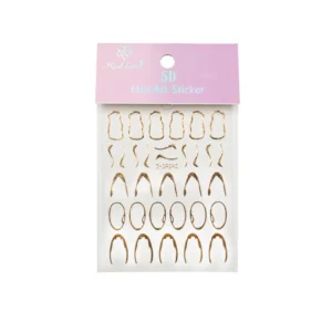 Decoração Adesiva Efeito 5D Dourado - Real Love