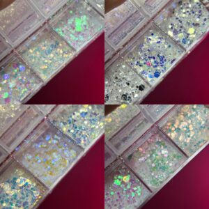 Kit Glitter 12 Cores Real Love - XP07