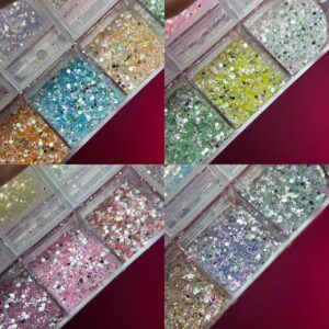 Kit Glitter 12 Cores Real Love - XP08