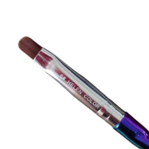 Pincel Para Gel Língua de Gato Cabo Unicórnio #6 - Helen Color