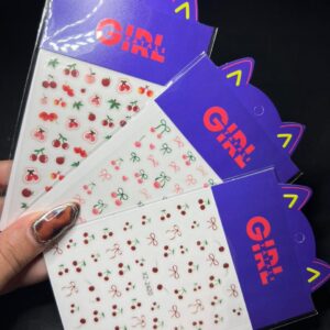 Cartela de Adesivos Girl Fatale Un - Cerejas