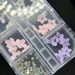 Kit Decoração Para Unhas Girl Fatale - Flores 3D e Swarovisk