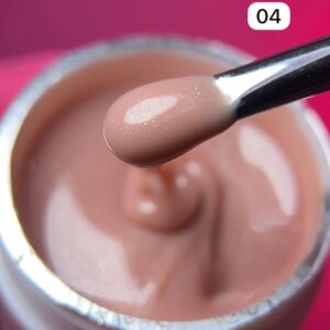 Gel Alongamento com Glitter Real Love 15ml - Nude 4