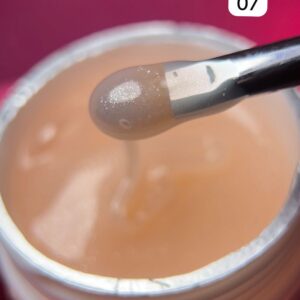 Gel Alongamento com Glitter Real Love 15ml - Nude 7