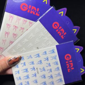 Cartela de Adesivos Girl Fatale Un - Laços