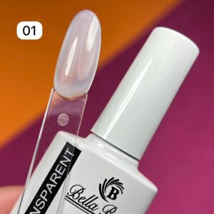 Esmalte em Gel Translúcido Bella Rosa 12ml - Cor 01