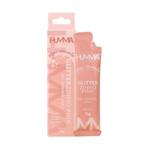 Gel Control Humma 3 em 1 Sachê - Glitterzinho Pink
